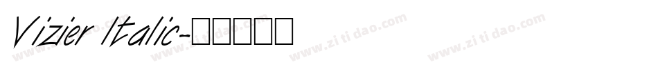 Vizier Italic字体转换